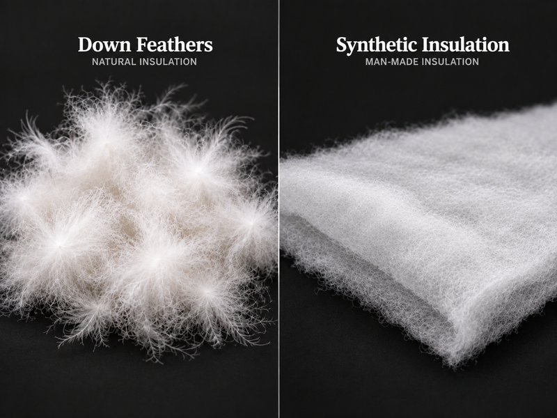 Natural Down Insulation vs Synthetic Insulation: What is the difference?